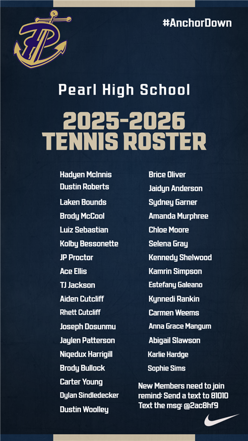 Tennis Roster
